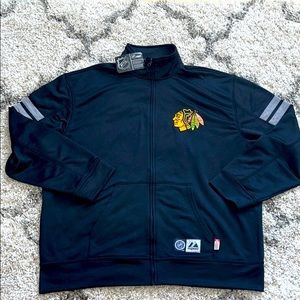 Authentic Majestic Chicago Blackhawks Track Jacket
